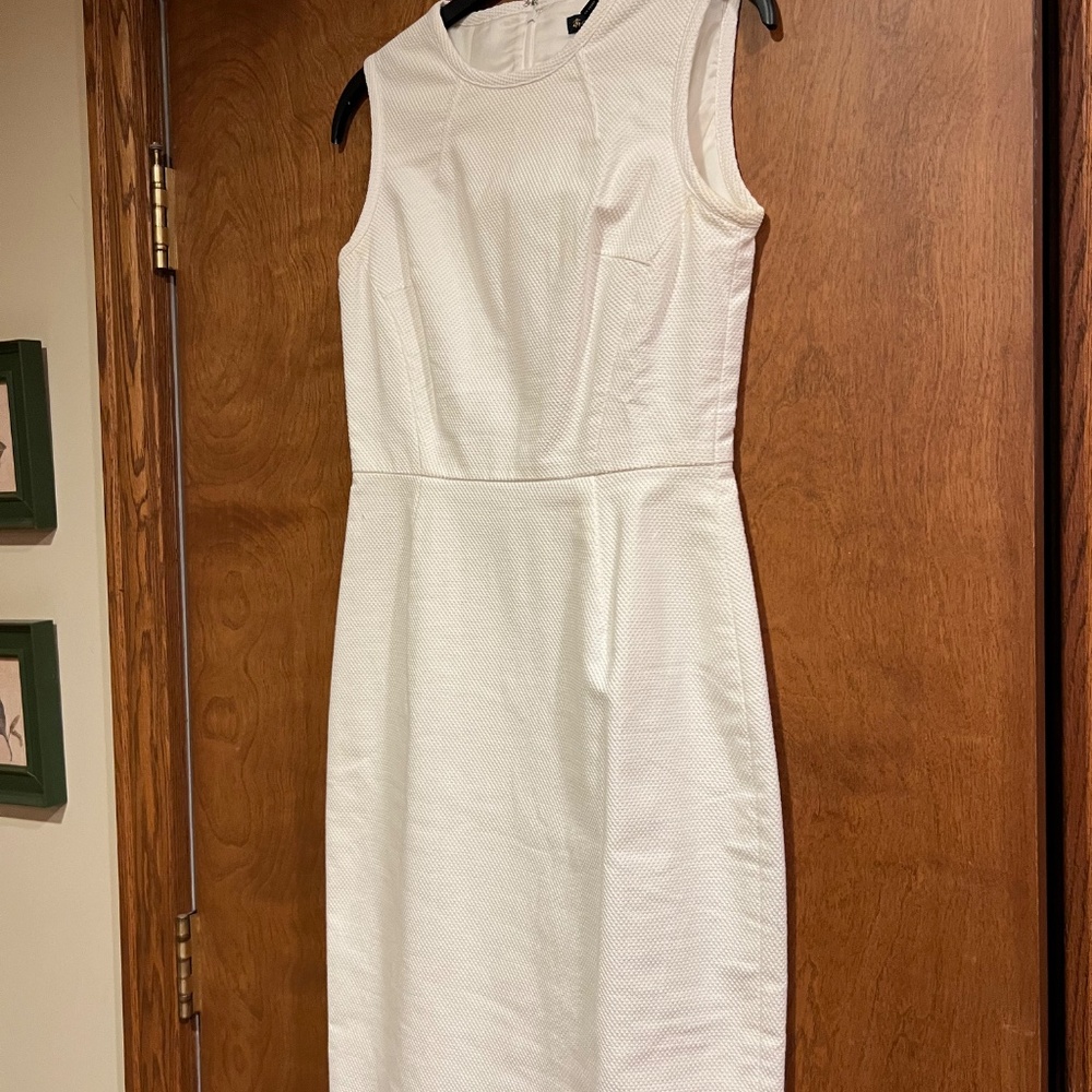 Brooks Brothers women's white sheath dress - Picture 4 of 10